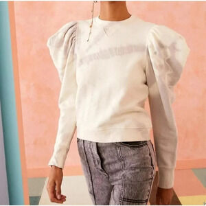 $495 NWOT Ulla Johnson Harlen Top Women Small Light Purple Pullover Tie-Dye